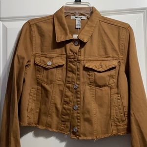 Tan brown jean jacket